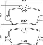 BREMBO Sada brzdových destiček P 06 113 - Brzdové destičky