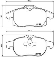 BREMBO Brake pad set P 10 011 - Brake Pads