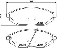 BREMBO Brake pad set P 10 054 - Brake Pads