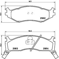 BREMBO Brake pad set P 11 006 - Brake Pads