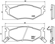 BREMBO Brake pad set P 11 007 - Brake Pads