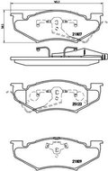 BREMBO Brake pad set P 11 020 - Brake Pads