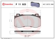 BREMBO Brake pad set P 11 023 - Brake Pads