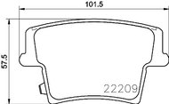 BREMBO Brake pad set P 11 040 - Brake Pads