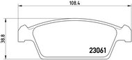 BREMBO Brake pads P 15 001 - Brake Pads