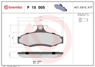 BREMBO Brake pad set P 15 005 - Brake Pads