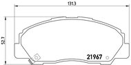 BREMBO Brake pads P 16 010 - Brake Pads
