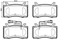 BREMBO Brake pad set P 23 185 - Brake Pads