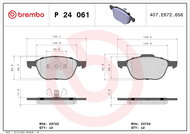 BREMBO Brake pad set P 24 061 - Brake Pads