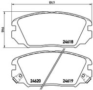 BREMBO Brake pad set P 30 031 - Brake Pads