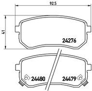 BREMBO Brake pad set P 30 033 - Brake Pads