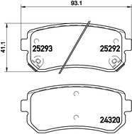 BREMBO Brake pad set P 30 051 - Brake Pads