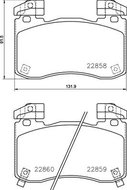 BREMBO Brake pad set P 30 113 - Brake Pads