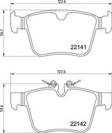 BREMBO Sada brzdových destiček P 36 037 - Brzdové destičky