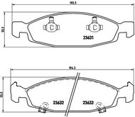 BREMBO Brake pad set P 37 005 - Brake Pads