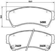 BREMBO Brake pad set P 49 039 - Brake Pads