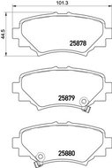 BREMBO Brake pad set P 49 049 - Brake Pads