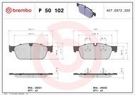 BREMBO Brake pad set P 50 102 - Brake Pads