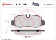 BREMBO Brake pad set P 50 126 - Brake Pads