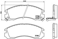 BREMBO Brake pad set P 54 017 - Brake Pads