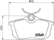 BREMBO Brake pad set P 54 023 - Brake Pads