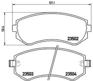 BREMBO Brake pad set P 56 039 - Brake Pads
