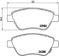 BREMBO Brake pad set P 59 051 - Brake Pads
