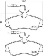 BREMBO Sada brzdových destiček P 61 060 - Brzdové destičky