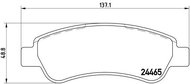 BREMBO Brake pad set P 61 091 - Brake Pads