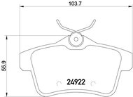 BREMBO Brake pad set P 61 114 - Brake Pads