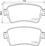 BREMBO Brake pad set P 61 133 - Brake Pads