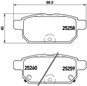 Brake Pads BREMBO Brake pad set P 79 029 - Brzdové destičky