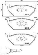 BREMBO Sada brzdových destiček P 85 072 - Brzdové destičky