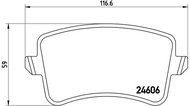 BREMBO Brake pad set P 85 100 - Brake Pads
