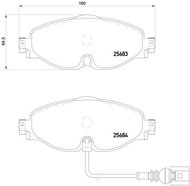 BREMBO Brake pad set P 85 126X - Brake Pads