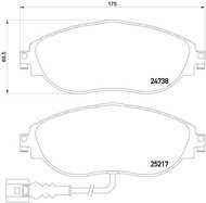 BREMBO Brake pad set P 85 131X - Brake Pads