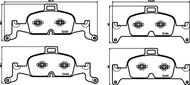 BREMBO Sada brzdových destiček P 85 164X - Brzdové destičky