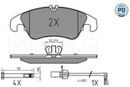 MEYLE Brake pads 025 222 5219/PD - Brake Pads