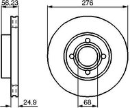 BOSCH brake disc 0 986 478 137, set of 2, set of 2 - Brake Disc