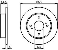 BOSCH brake disc 0 986 478 284, set of 2, set of 2 - Brake Disc