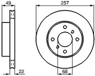 BOSCH brake disc 0 986 478 567, set of 2, set of 2 - Brake Disc