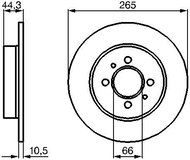 BOSCH brake disc 0 986 478 611, set of 2, set of 2 - Brake Disc