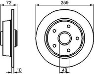 BOSCH brzdový kotouč 0 986 478 700, sada 2 ks, sada 2 ks - Brzdový kotouč