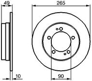 BOSCH brzdový kotouč 0 986 478 707, sada 2 ks, sada 2 ks - Brzdový kotouč