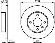 BOSCH brake disc 0 986 478 776, set of 2, set of 2 - Brake Disc