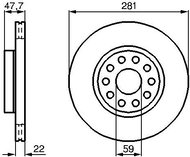 BOSCH brake disc 0 986 478 993, set of 2, set of 2 - Brake Disc