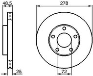 BOSCH brake disc 0 986 479 179, set of 2, set of 2 - Brake Disc