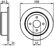 BOSCH brake disc 0 986 479 220, set of 2, set of 2 - Brake Disc