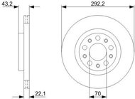 BOSCH brake disc 0 986 479 327, set of 2, set of 2 - Brake Disc
