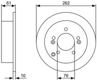 BOSCH brake disc 0 986 479 345, set of 2, set of 2 - Brake Disc
